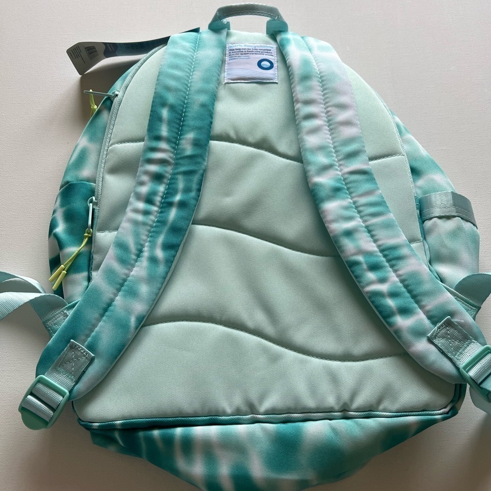 Ecotech Aqua Ripple Recyclable Adjustable Straps Riley Backpack Padded Pockets - Picture 8 of 8